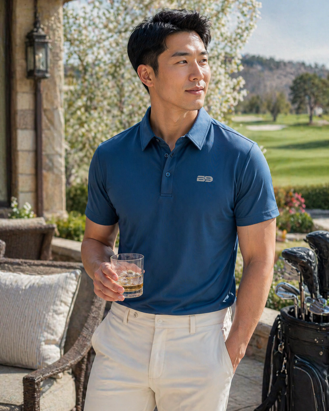 Blue Steel Performance Polo – Back9 Golf Apparel