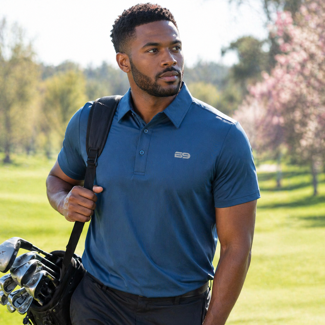Cherry Blossom Performance Polo – Back9 Golf Apparel Cherry Blossom Performance Polo – Back9 Golf Apparel