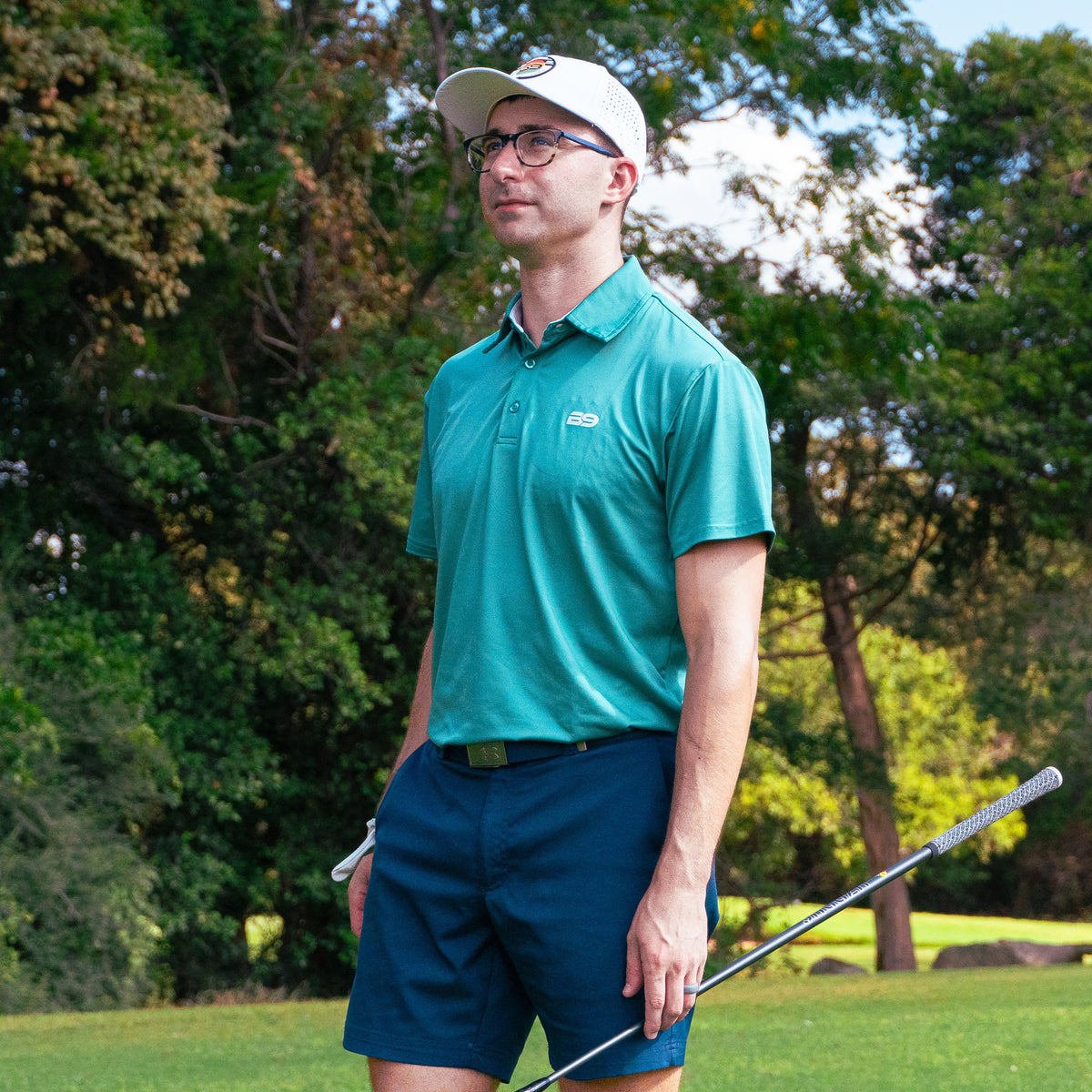 Augusta Green Performance Polo