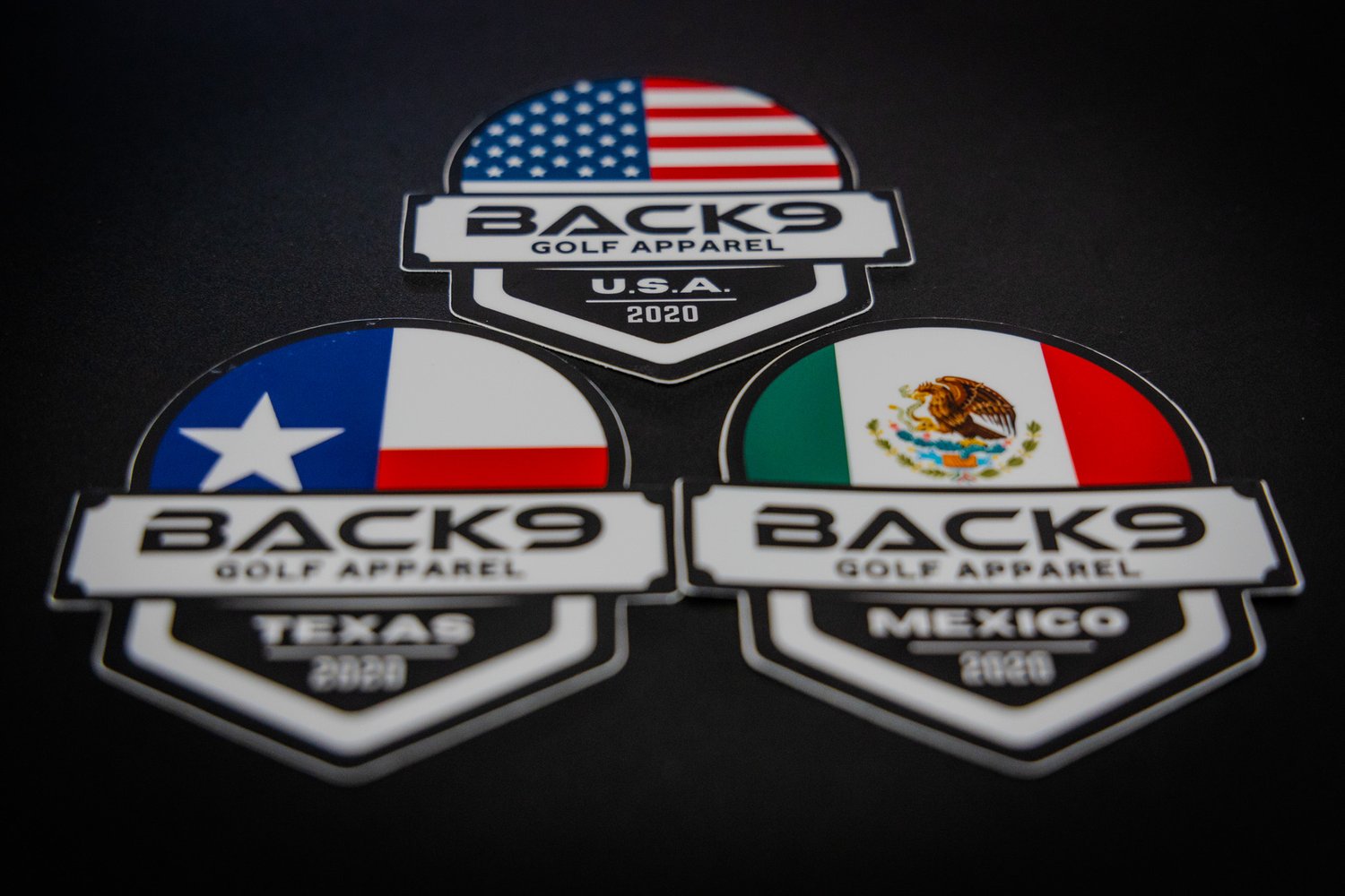 BACK9 Flag Stickers