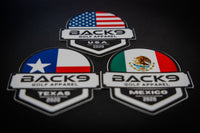 BACK9 Flag Stickers