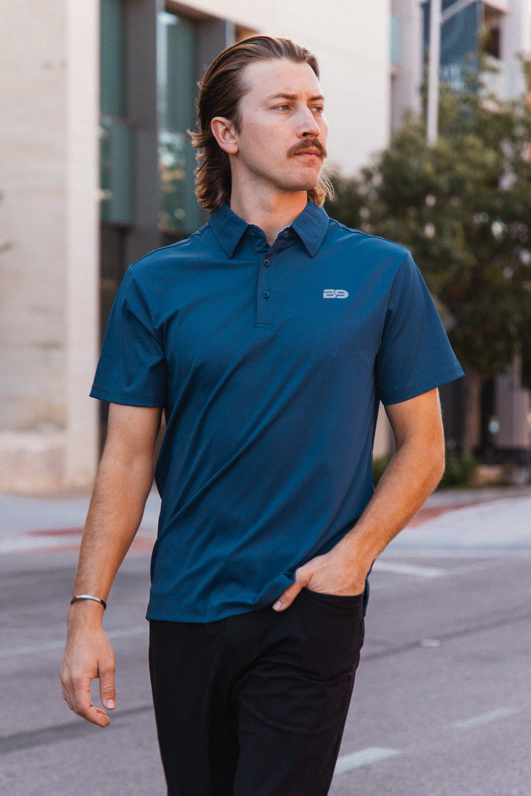 Blue Steel Performance Polo – Back9 Golf Apparel